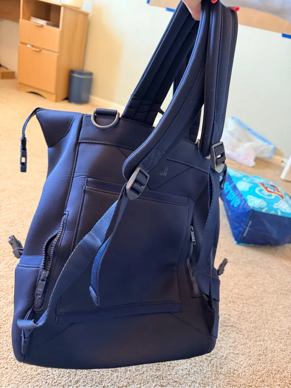 Pagne Dove Men’s Navy Zipper Backpack